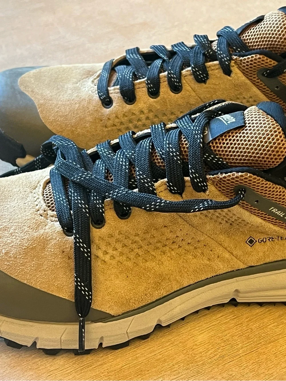 Danner Tan and Black Women's Trail Boots - Picture 2 of 6